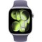Apple Watch Series 11, 46 mm, Silver Aluminium Purple Fog Sport Band SM/ML - фото 83289