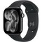 Apple Watch Series 11, 46 mm, Jet Black Aluminium Black Sport Band SM/ML - фото 83340